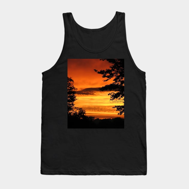 Fiery Sunset Tank Top by ARTWORKandBEYOND